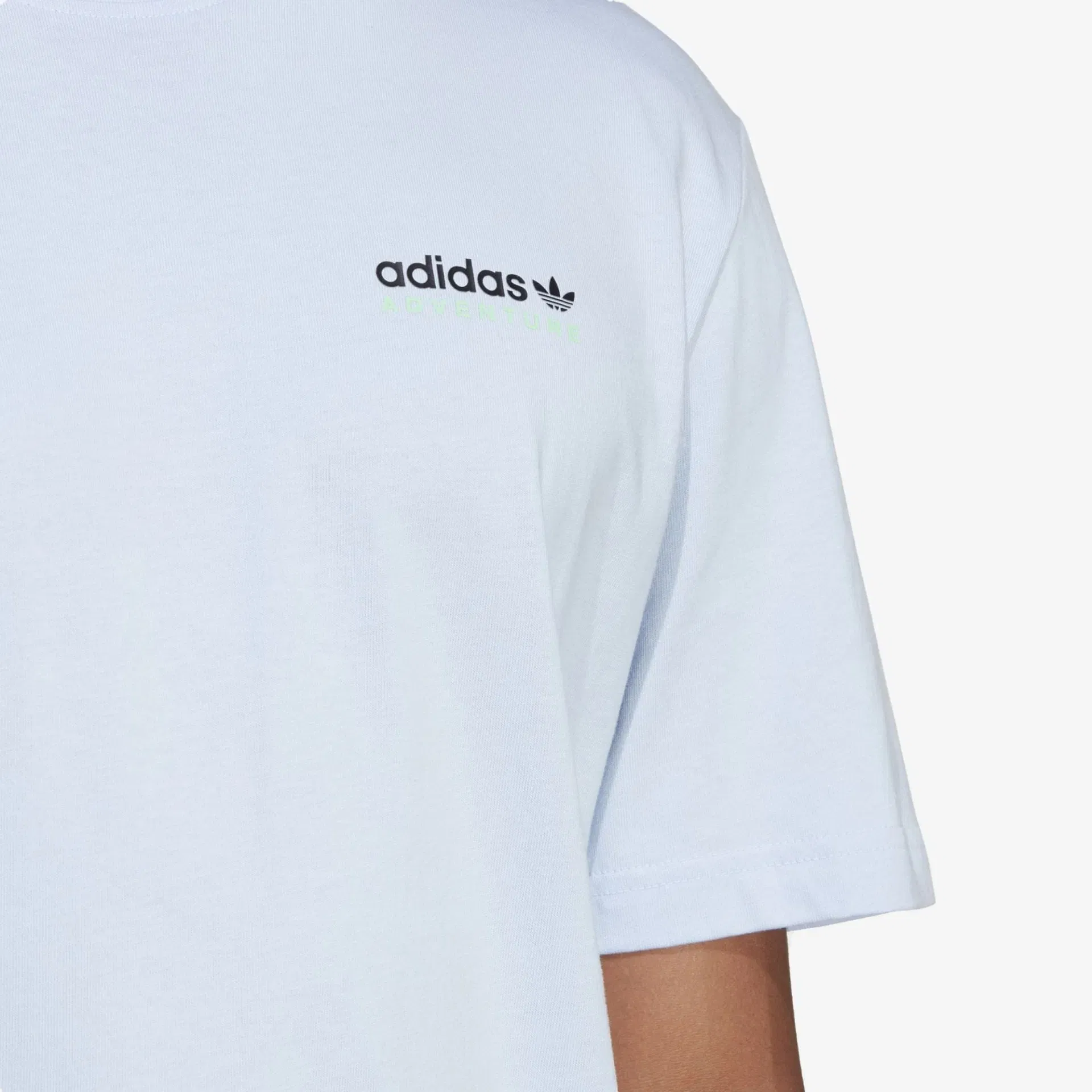 Adidas Originals ADVENTURE MOUNTAIN BACK T-Shirt { BLUE DAWN