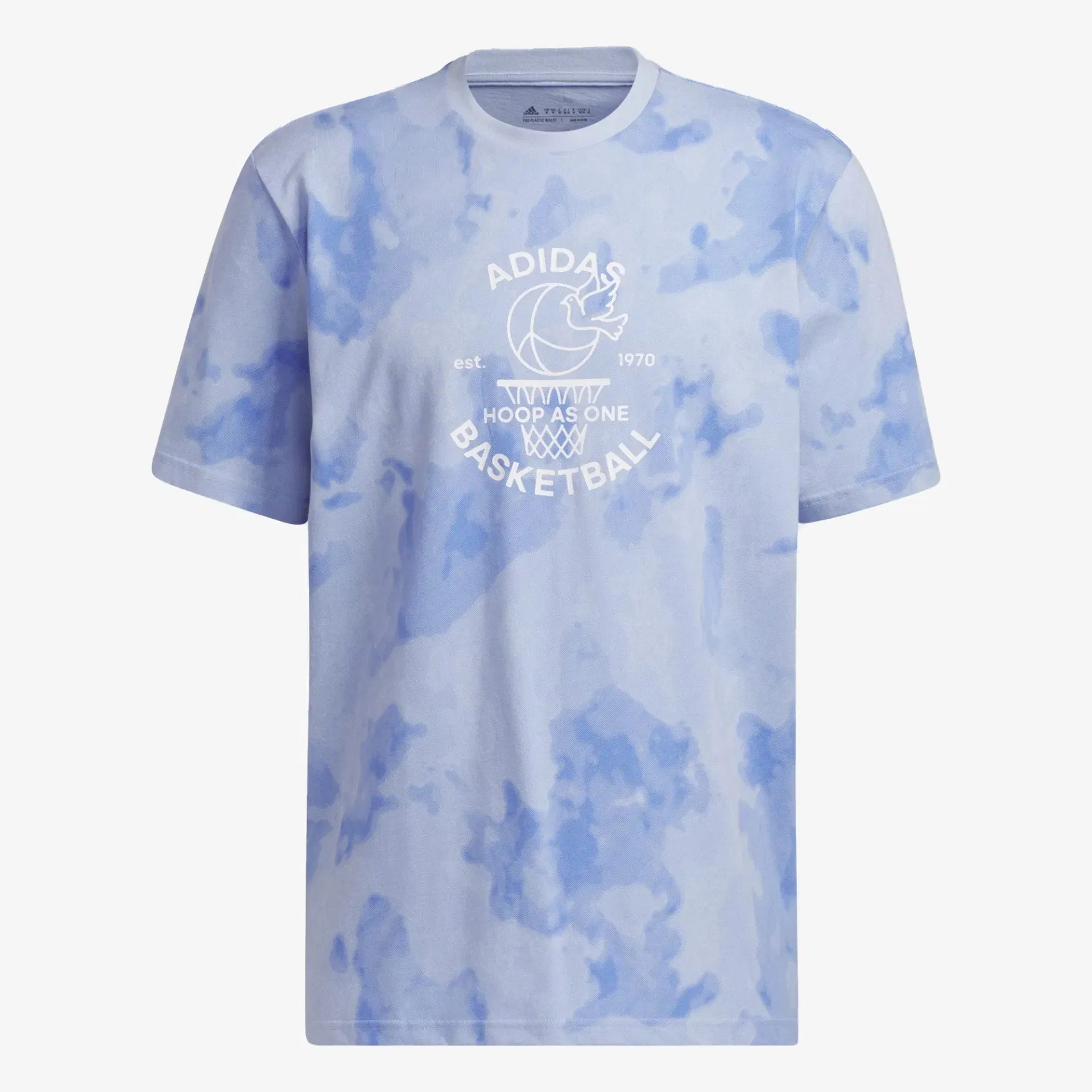 Adidas WORLDWIDE HOOPS BASKETBALL GRAPHIC T-Shirt { BLUE