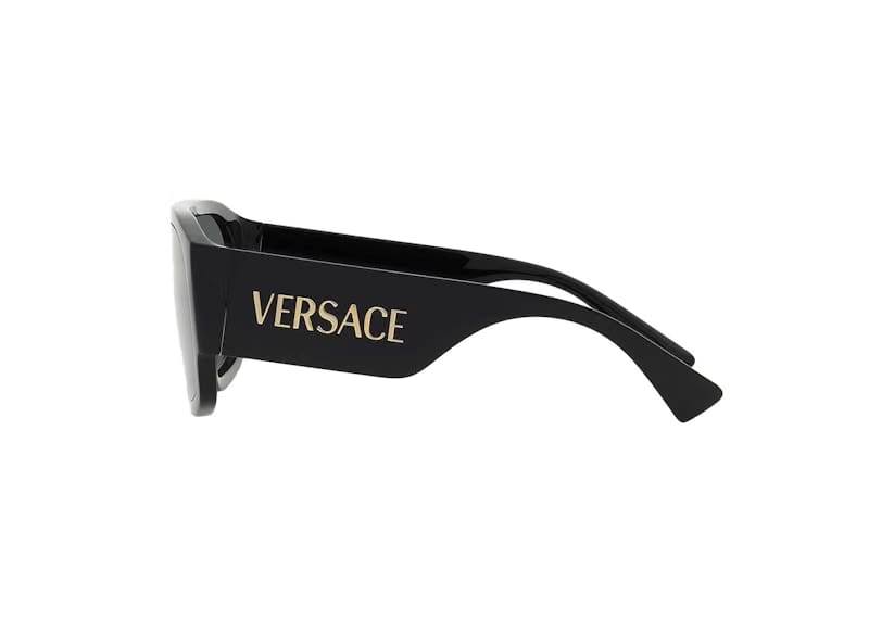 Versace Aviator Sunglasses Black/Gold (4439)