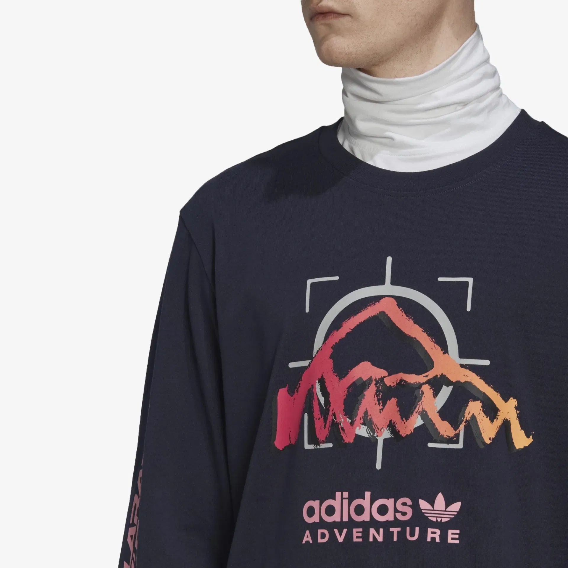 Adidas ADVENTURE RIDE Long Sleeve T-Shirt { LEGEND INK