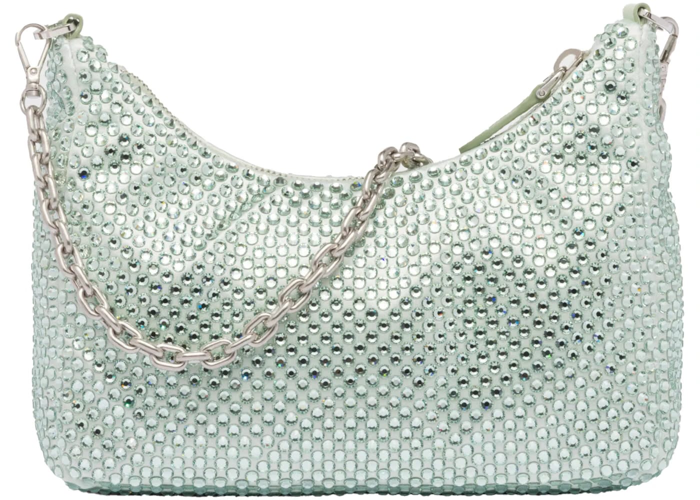 Prada Re-Edition 2005 Satin Bag Aqua