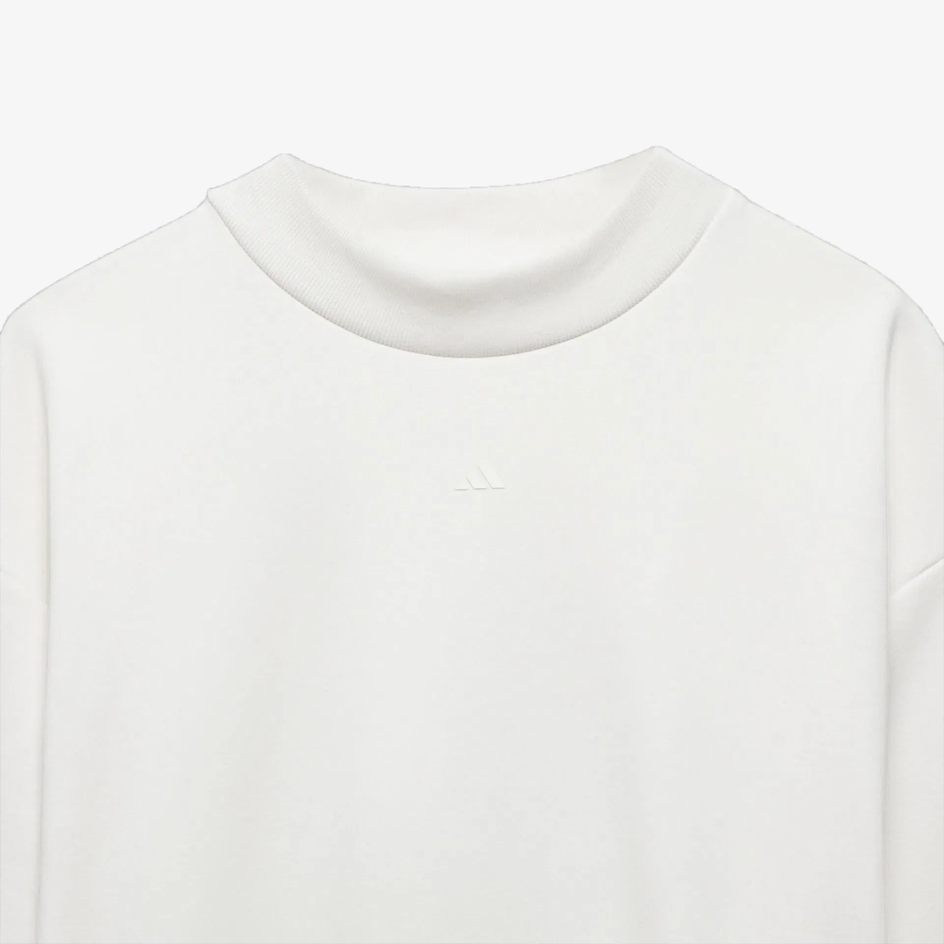 Adidas BASKETBALL CREW SWEATSHIRT { WHITE