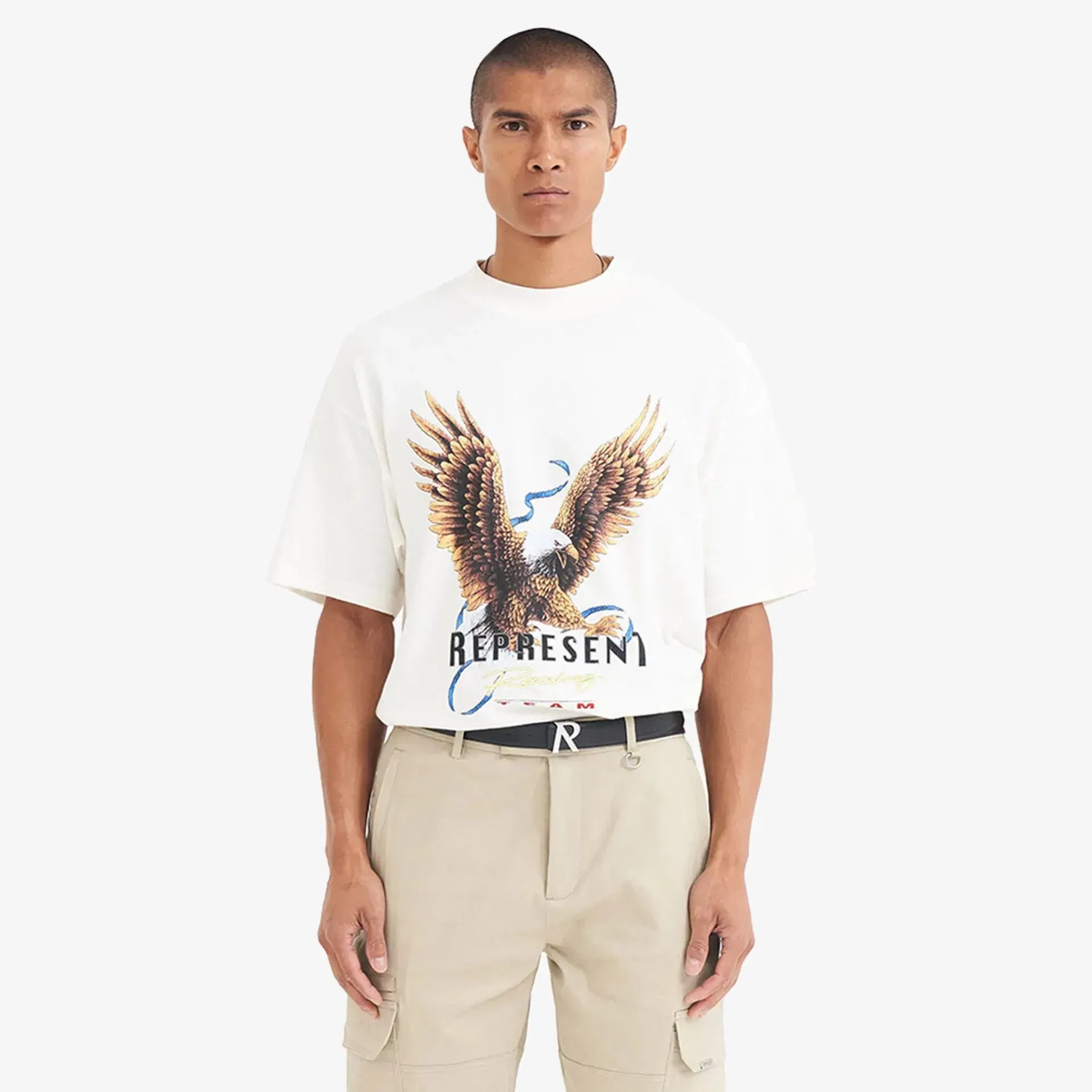 Represent RACING TEAM EAGLE T-SHIRT { FLAT WHITE