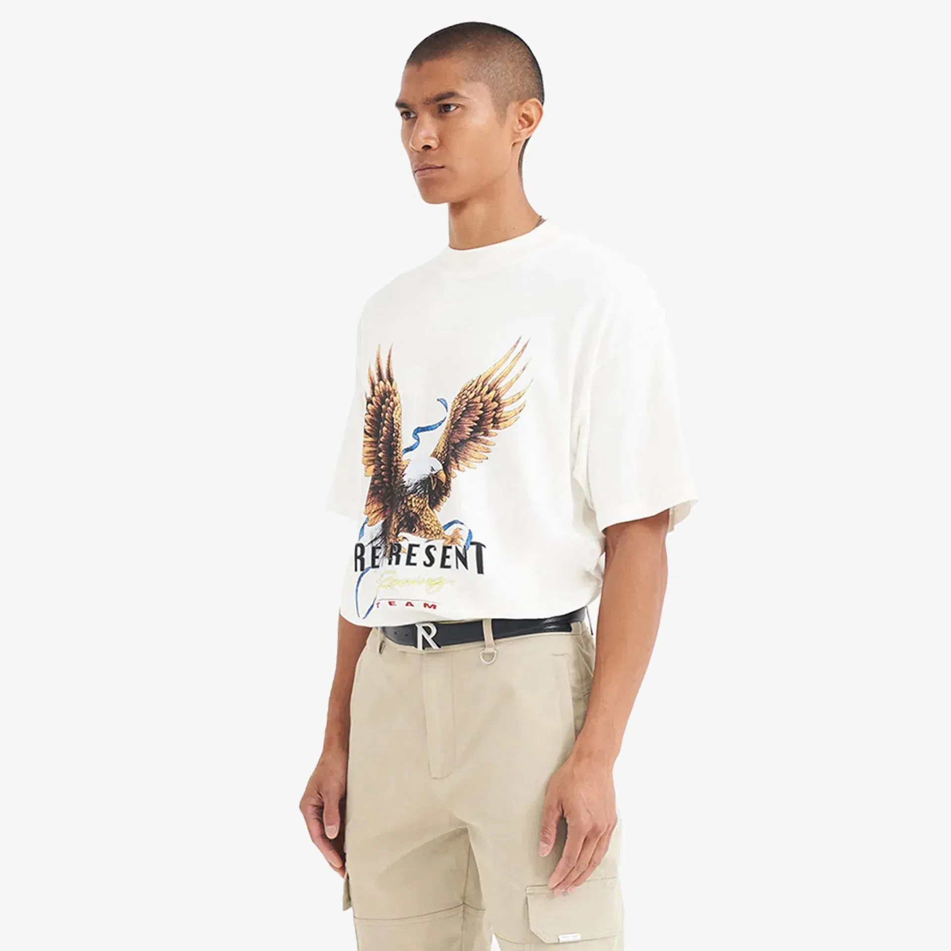 Represent RACING TEAM EAGLE T-SHIRT { FLAT WHITE