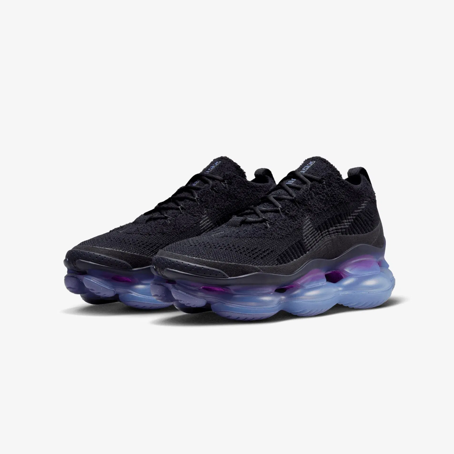 Nike AIR MAX SCORPION FLYKNIT { BLACK/ANTHRACITE-PERSIAN VIOLET