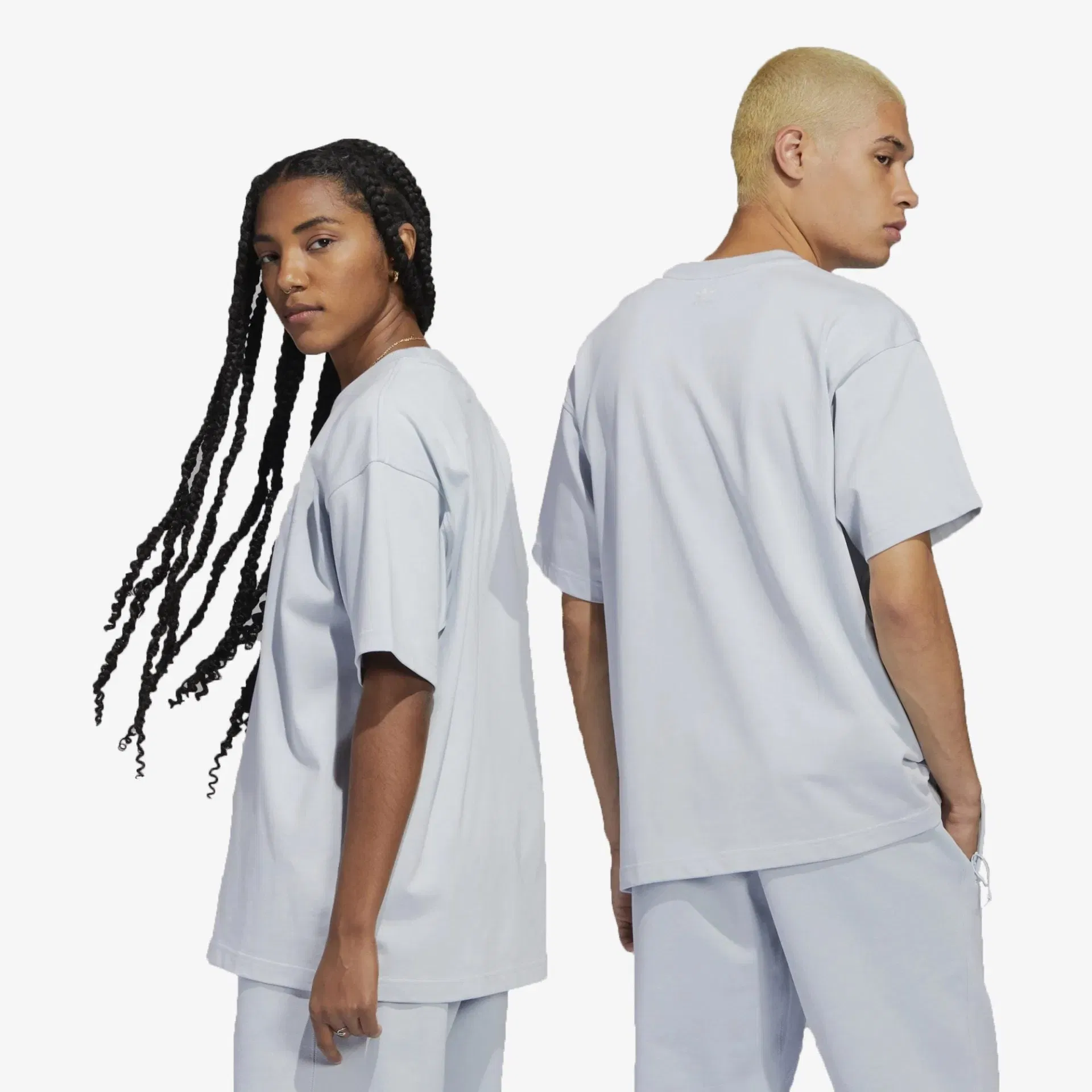 Adidas Originals PHARRELL WILLIAMS BASICS T-Shirt { HALO BLUE