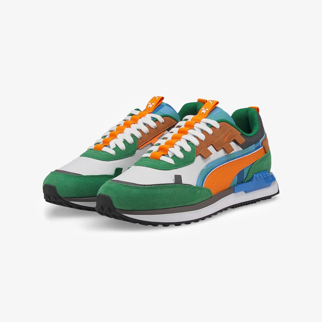 Puma MINECRAFT CITY RIDER { GREEN/ORANGE