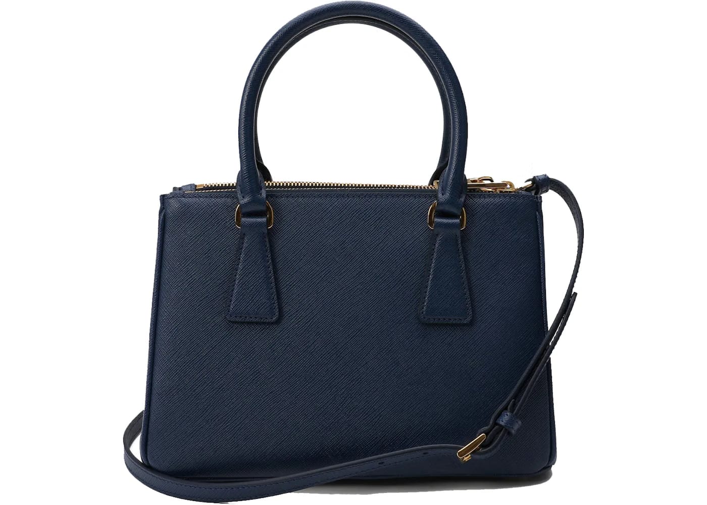 Prada Saffiano Galleria Bag Small Navy Blue