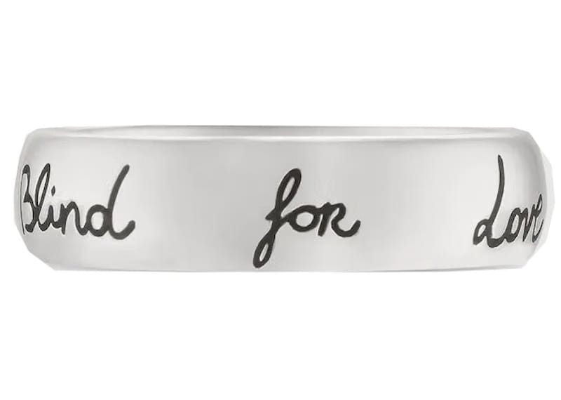 Gucci Blind For Love Ring Silver
