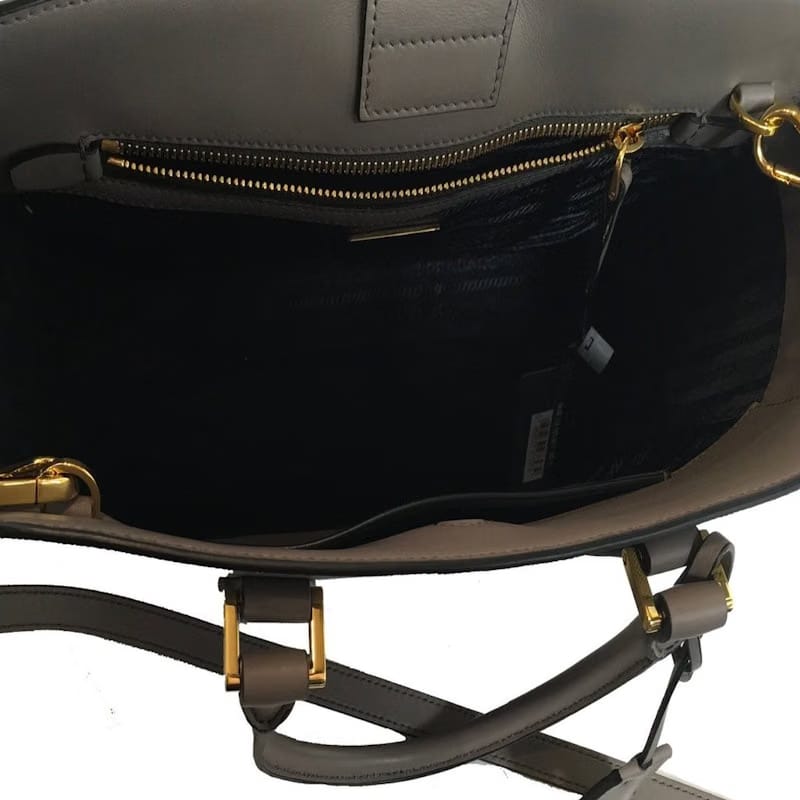 Prada Saffiano Handbag Gray