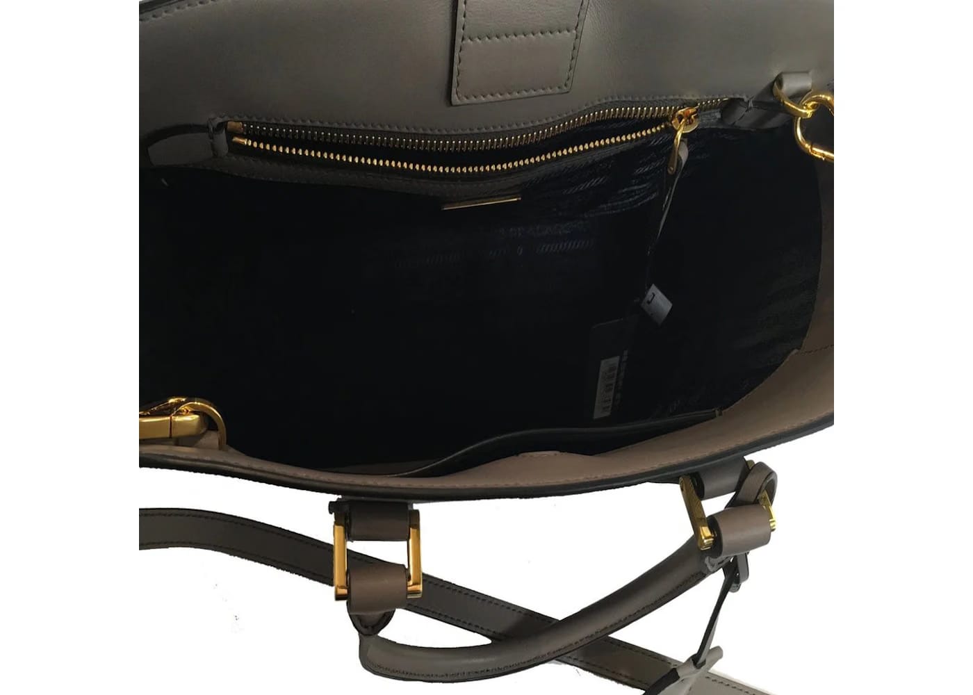 Prada Saffiano Handbag Gray