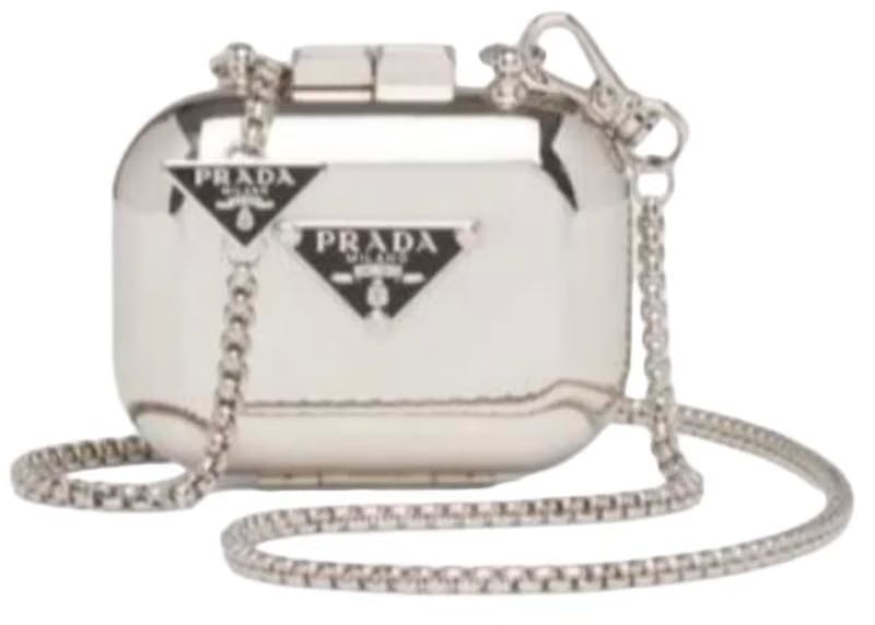 Prada Apple AirPods Pro Metal Vanity Case Silver