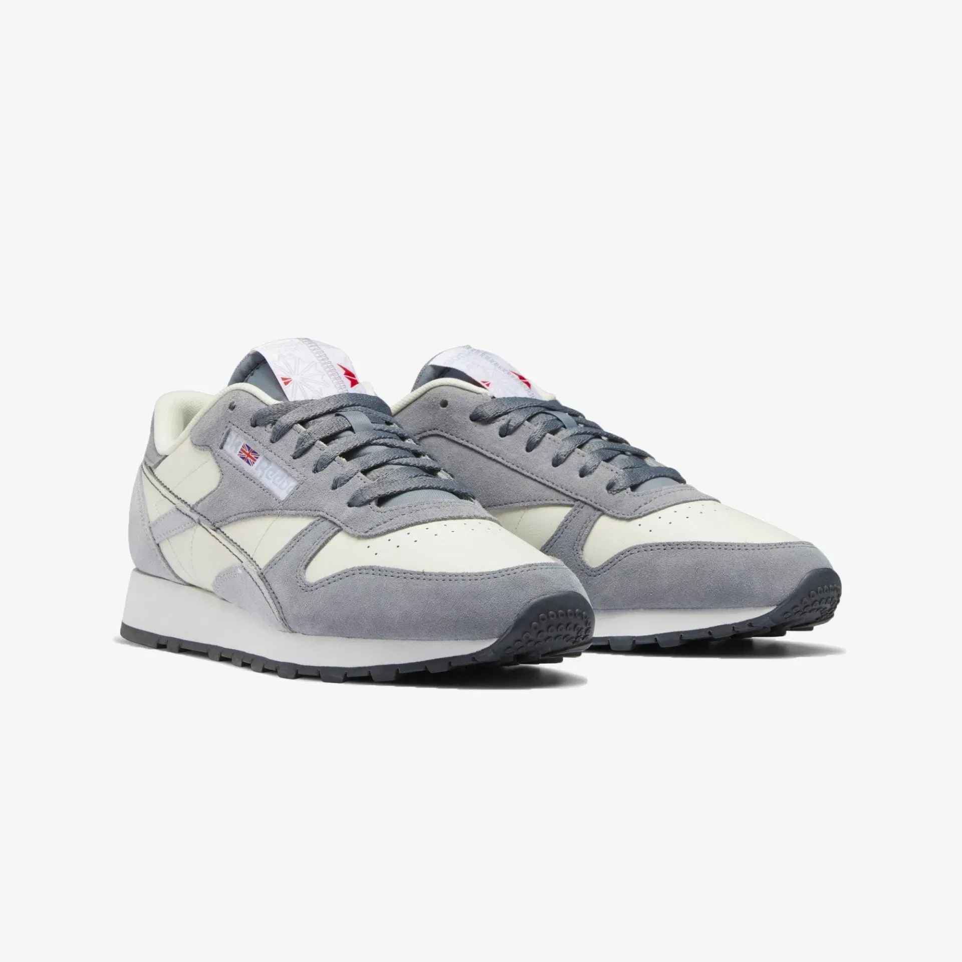 Reebok CLASSIC LEATHER MAKE IT YOURS { CHALK / COLD GREY 2