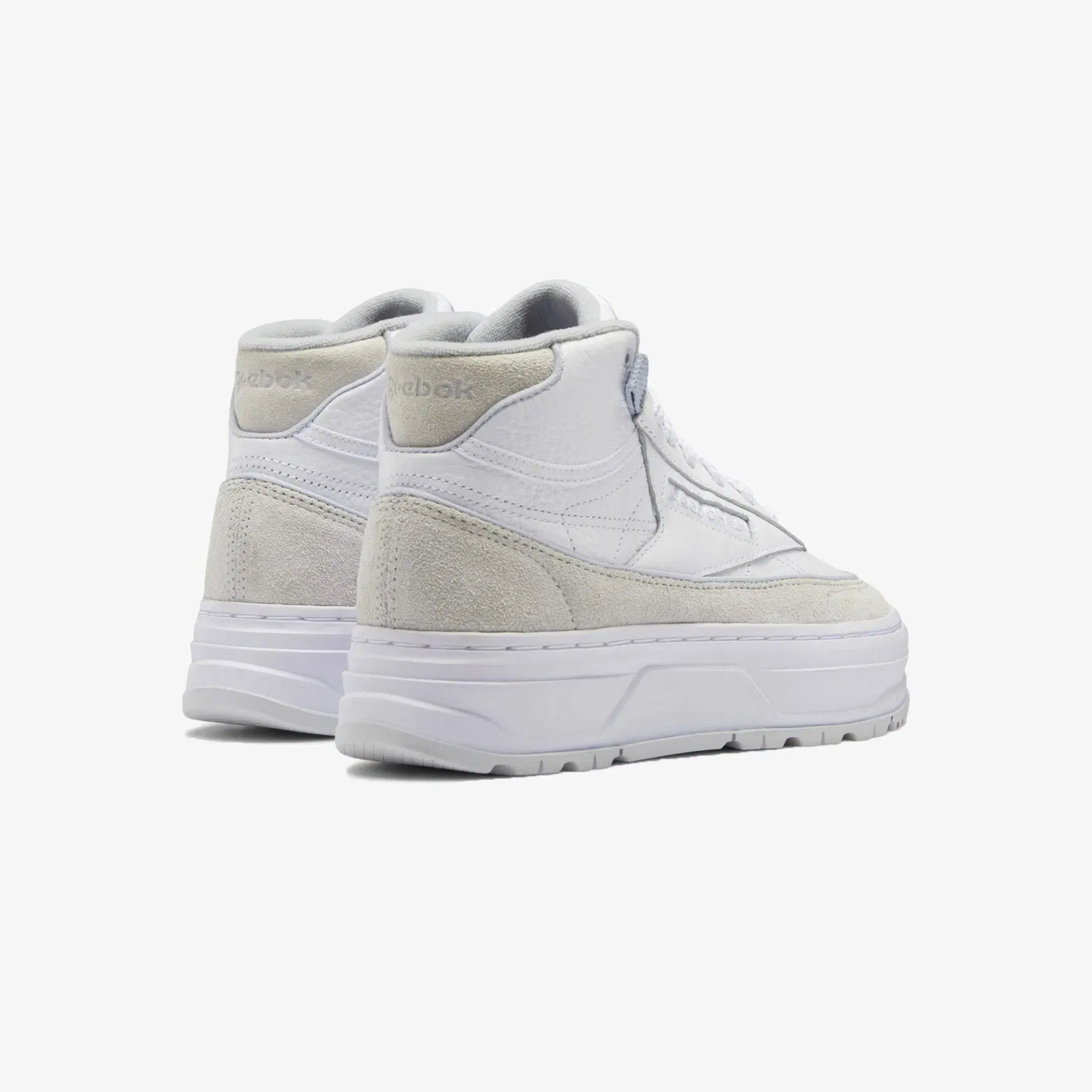 Reebok CLUB C GEO MID { CLOUD WHITE / COLD GREY