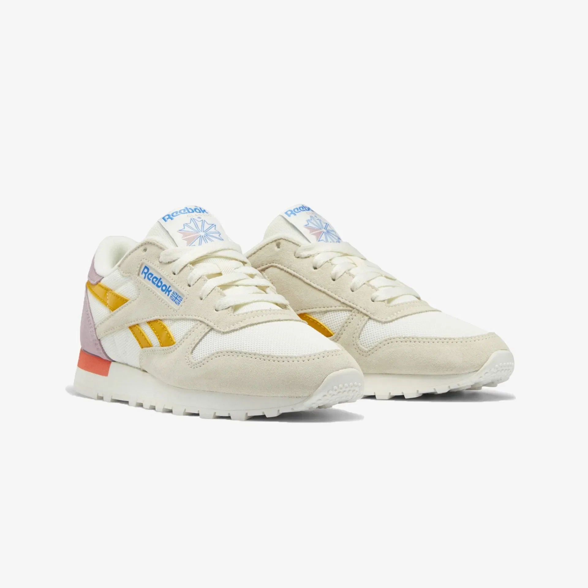 Reebok CLASSIC LEATHER { BRIGHT OCHRE / INFUSED LILAC