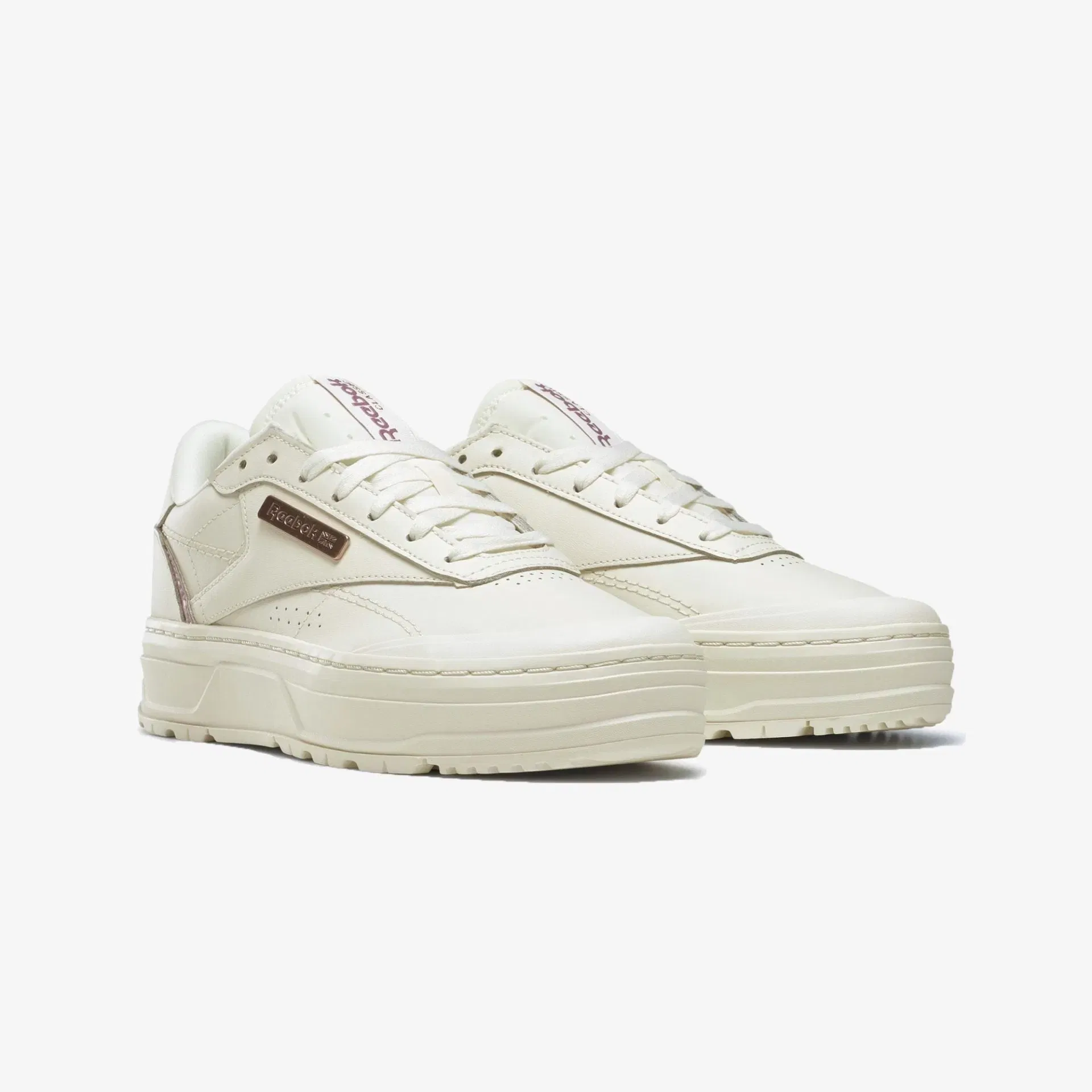 Reebok CLUB C DOUBLE GEO { CHALK WHITE