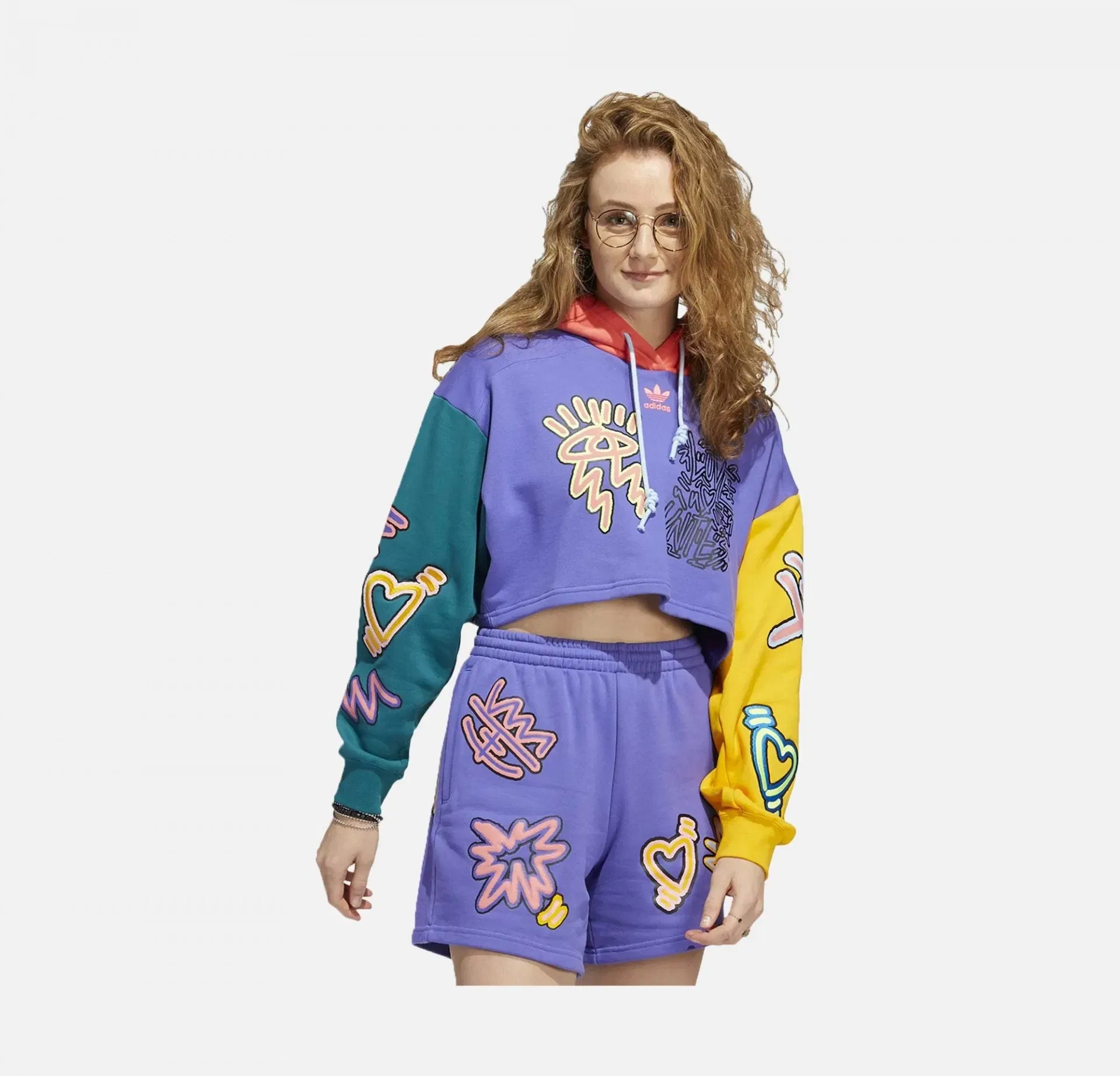 Adidas Originals LOVE UNITES CROP HOODIE