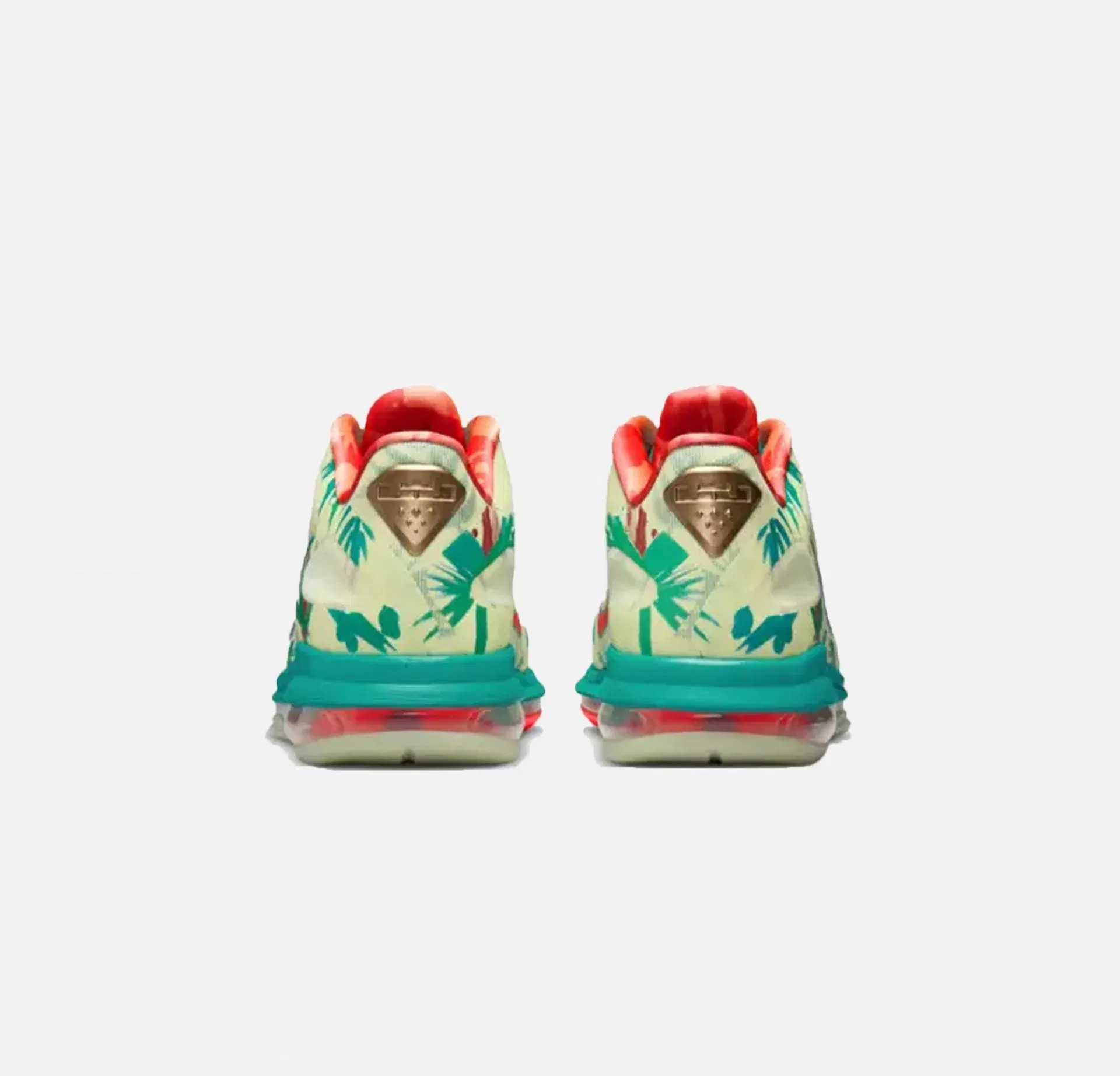 Nike LEBRON IX LOW { WHITE LIME / BRIGHT MANGO