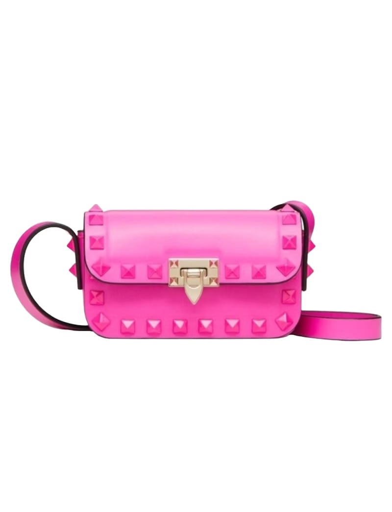 Valentino Rockstud Mini Shoulder Shoulder Bag Pink