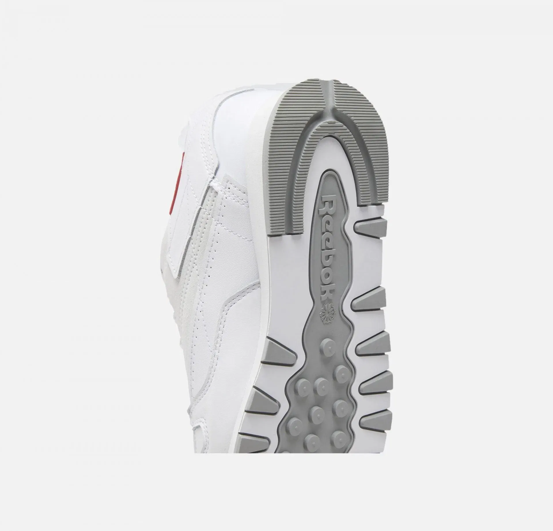 Reebok CLASSIC LEATHER { WHITE / PURE GREY