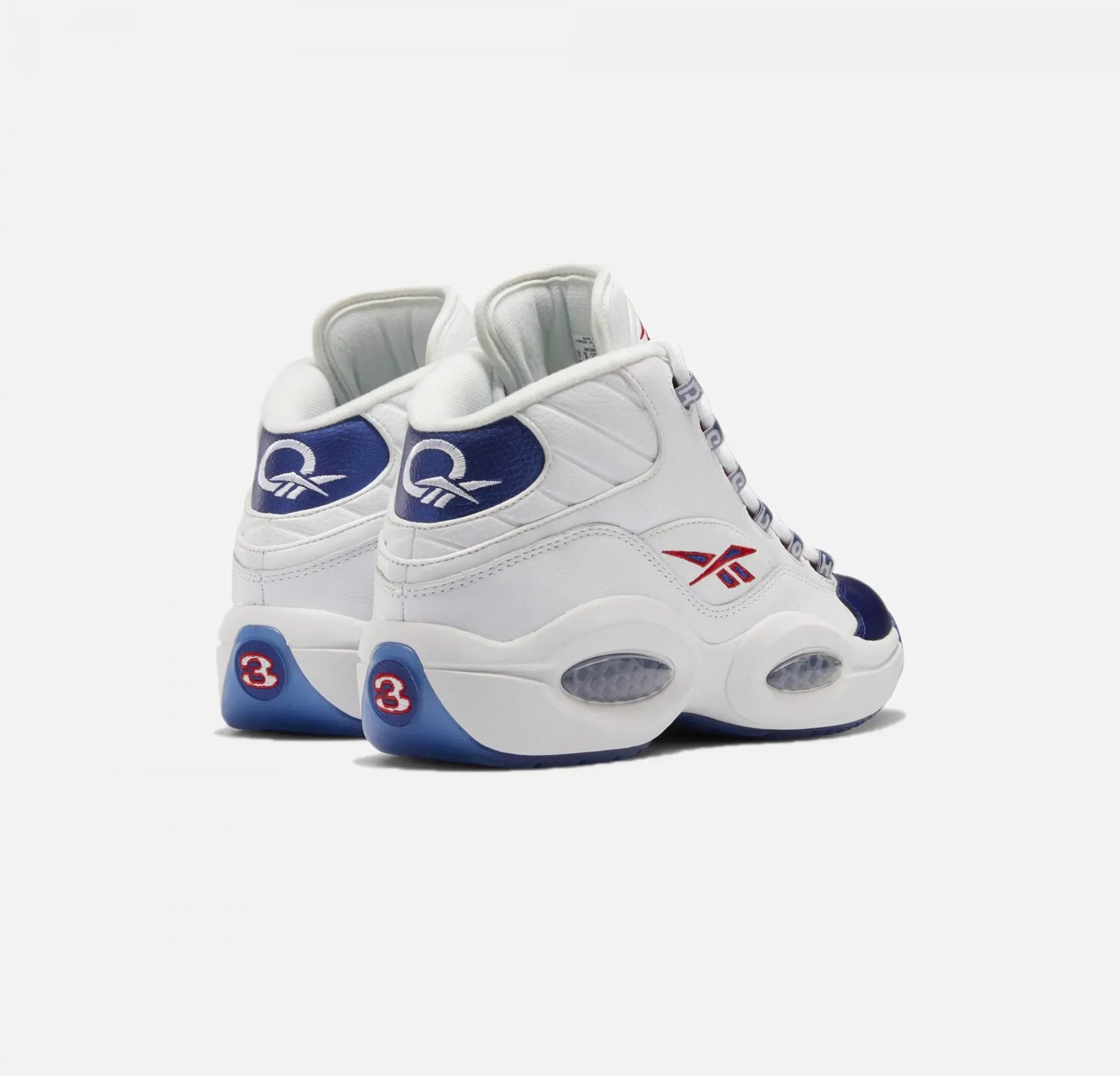 Reebok QUESTION MID { BLUE TOE