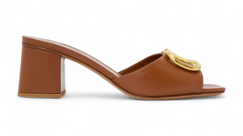 Valentino V Logo Signature Sandal Brown (Women's)
