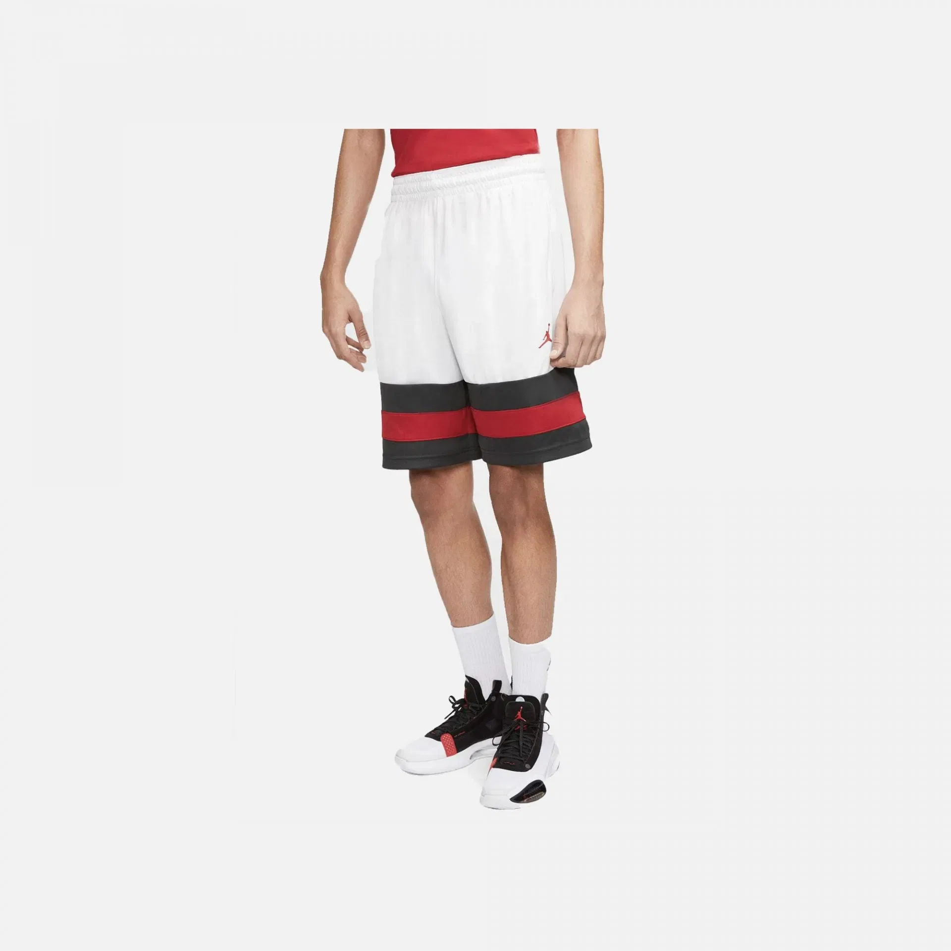 Nike JORDAN JUMPMAN BASKETBALL SHORTS WHITE