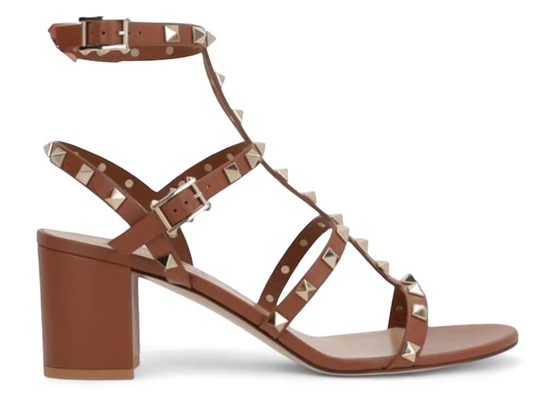 Valentino Garavani Rockstud Sandals Brown (Women's)