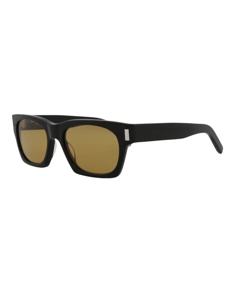Saint Laurent Square Sunglasses Black/Black/Yellow (SL402-30009329-010)