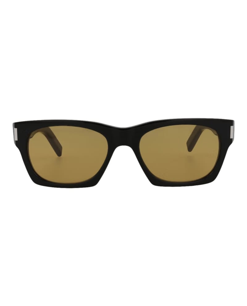 Saint Laurent Square Sunglasses Black/Black/Yellow (SL402-30009329-010)