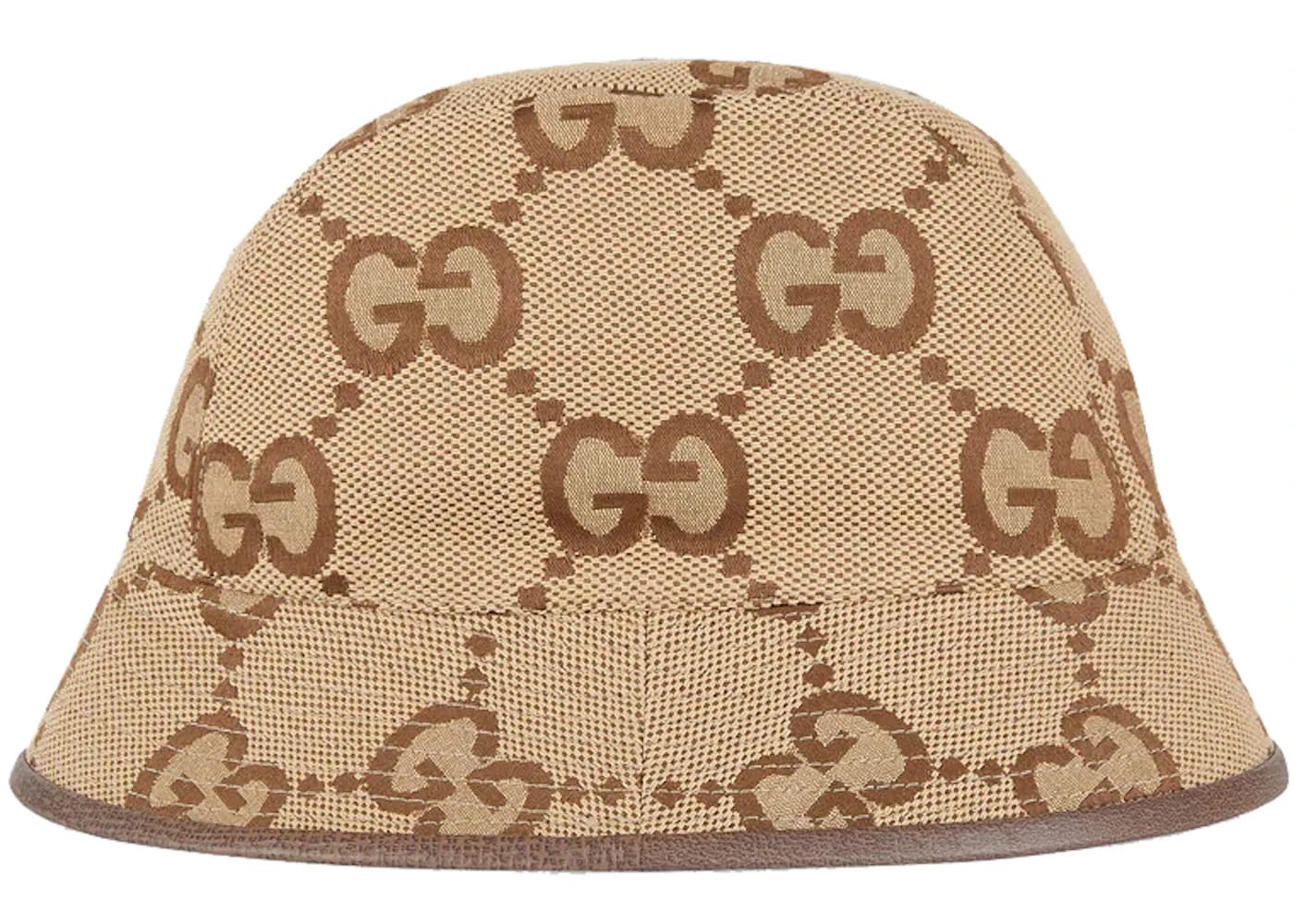 Gucci Jumbo GG Canvas Bucket Hat Camel/Ebony