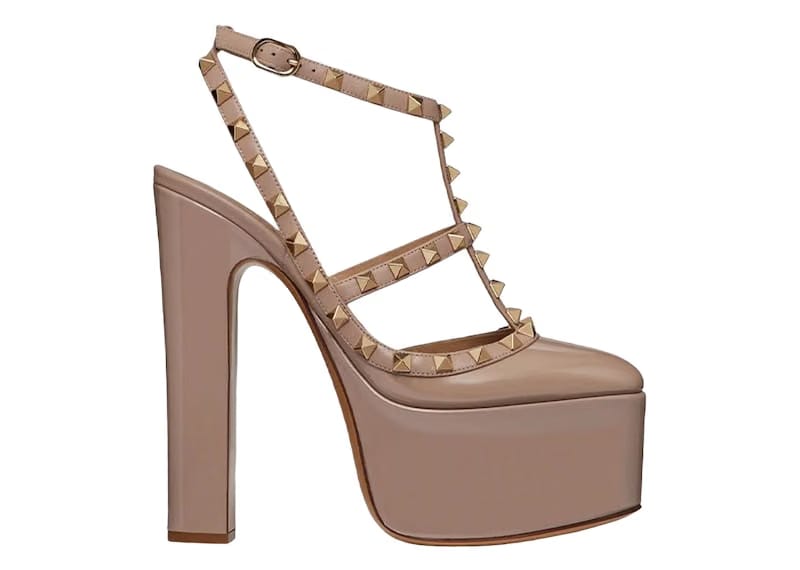 Valentino Garavani Rockstud Pink Patent Leather (Women's)