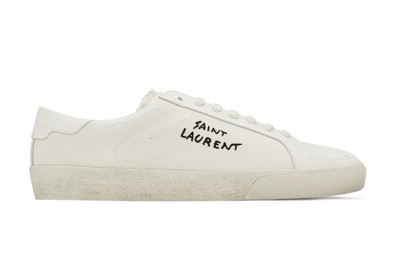 Saint Laurent Court Classic SL/06 Low Distressed Cream (Women's)