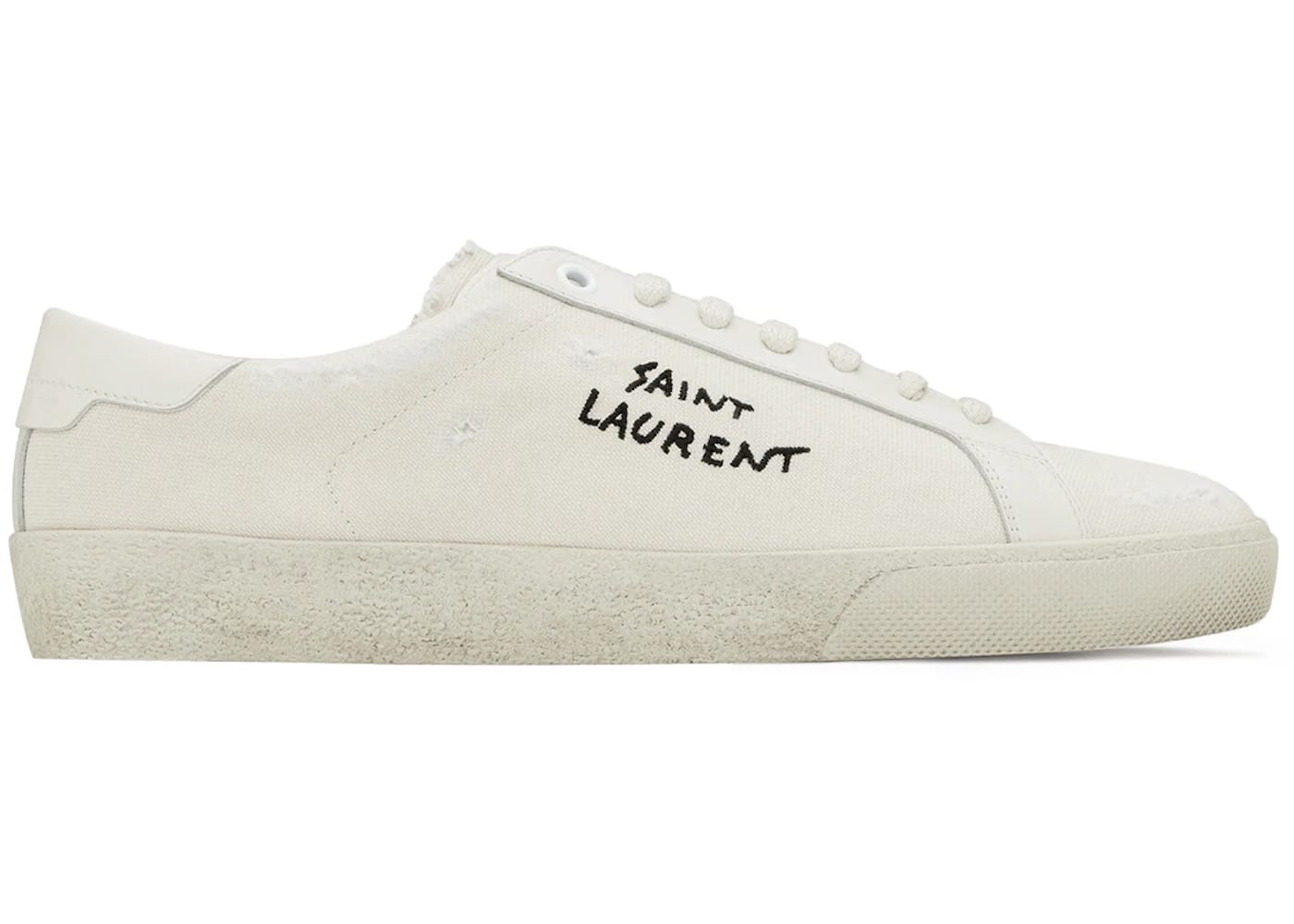 Saint Laurent Court Classic SL/06 Low Distressed Cream (Women's)