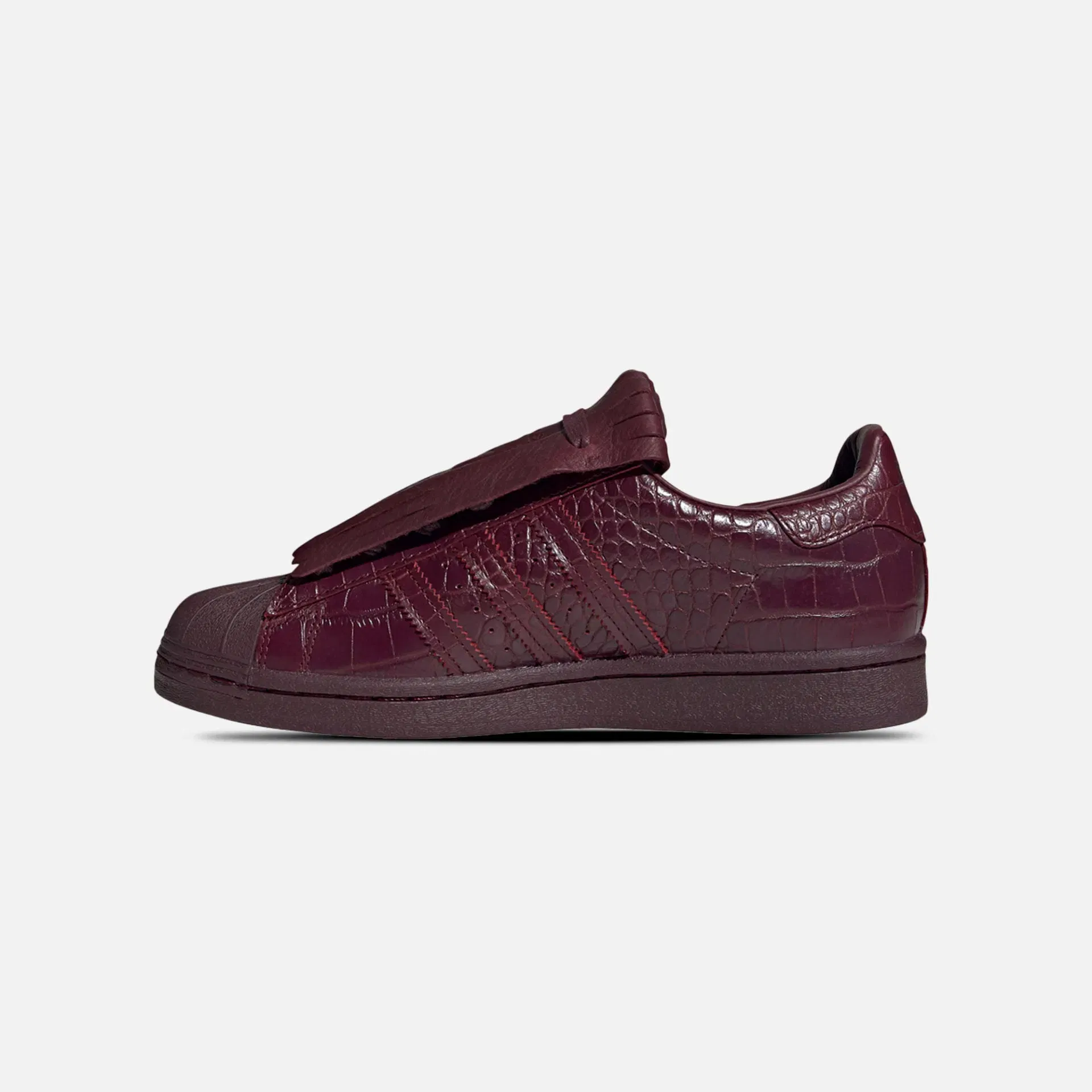 Adidas Originals SUPERSTAR FRINGE BURGUNDY