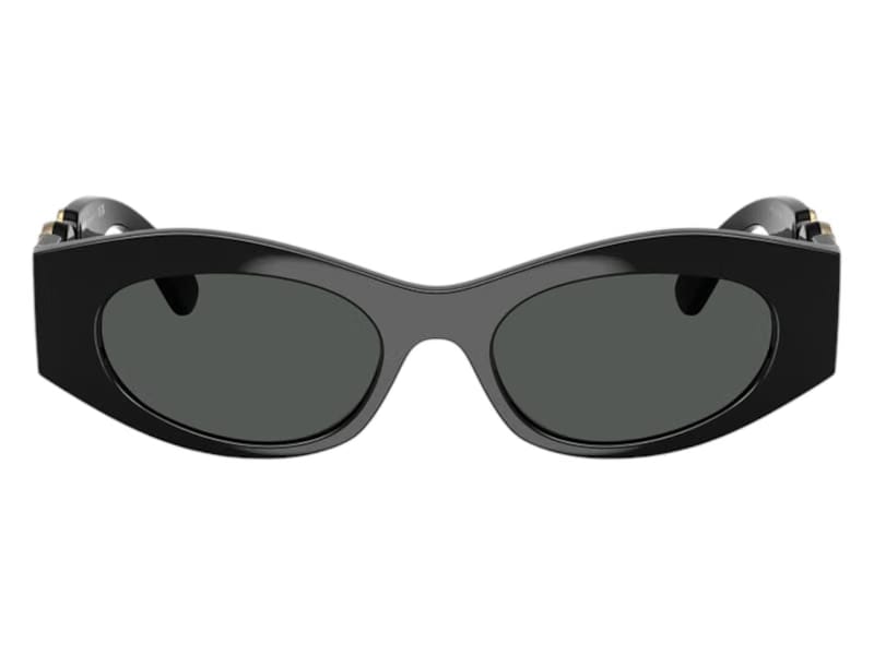 Versace Oval Sunglasses Gray Black (VE4480U GB1/87)
