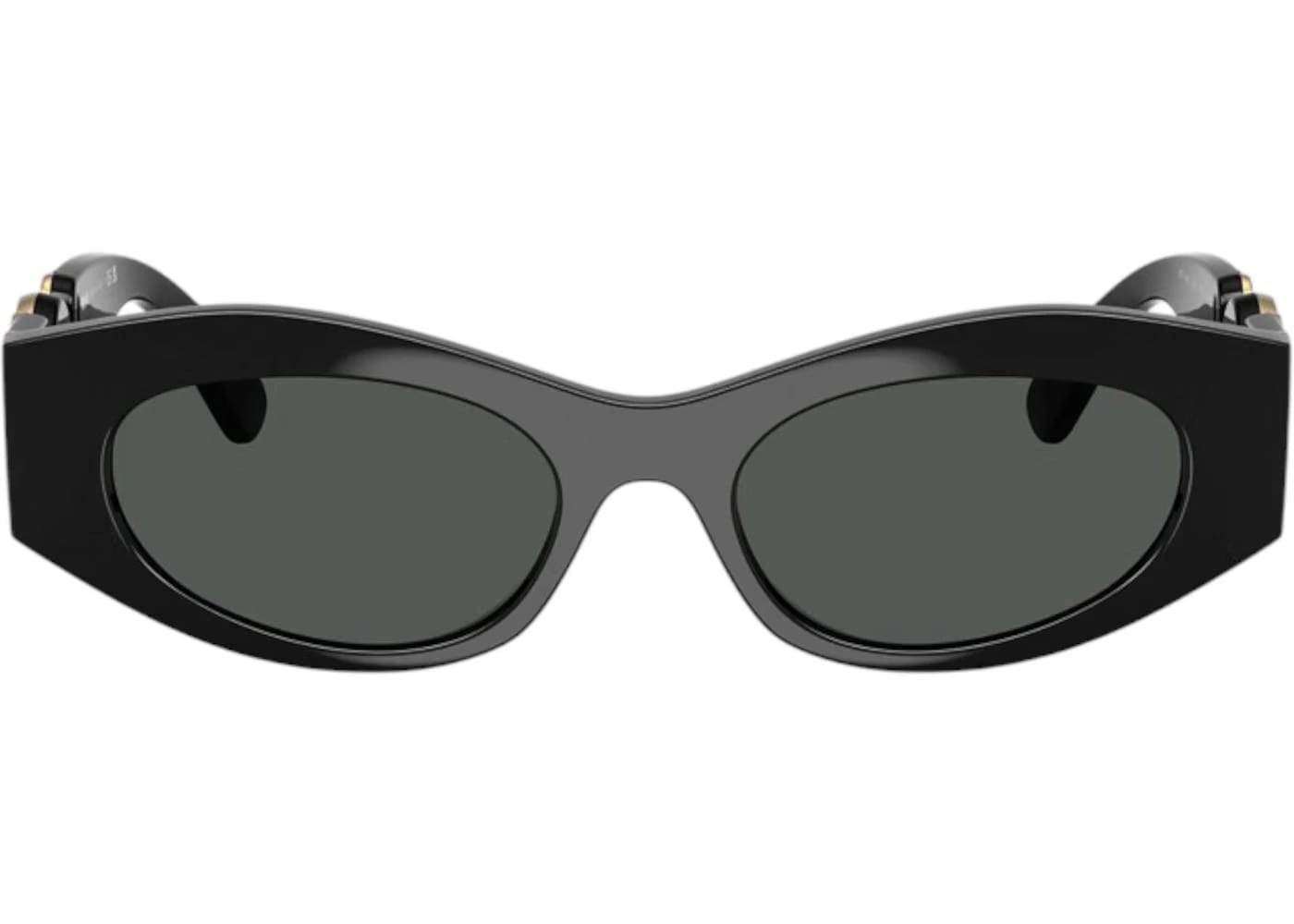 Versace Oval Sunglasses Gray Black (VE4480U GB1/87)