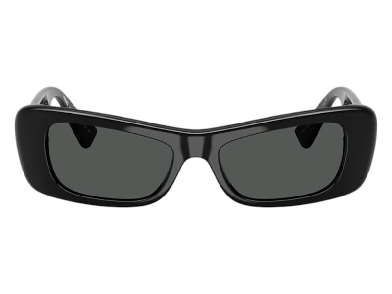 Versace Oval Sunglasses Gray Black (VE4481 GB1/87)