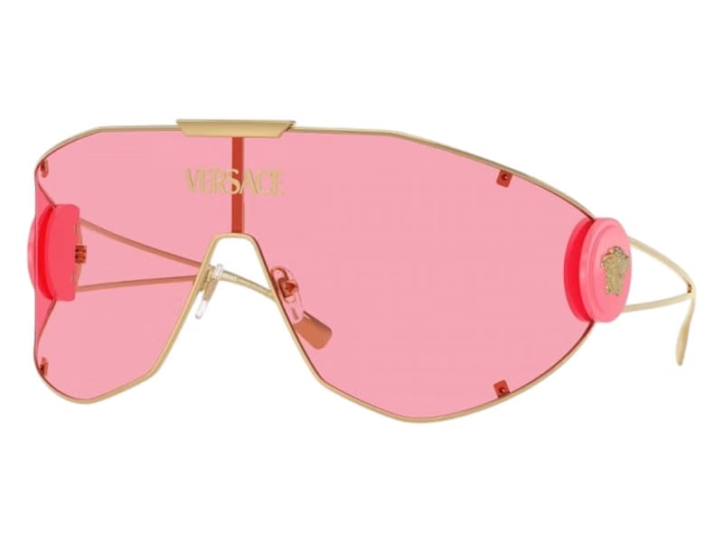 Versace Shield Sunglasses Pink Gold (VE2268 100284)