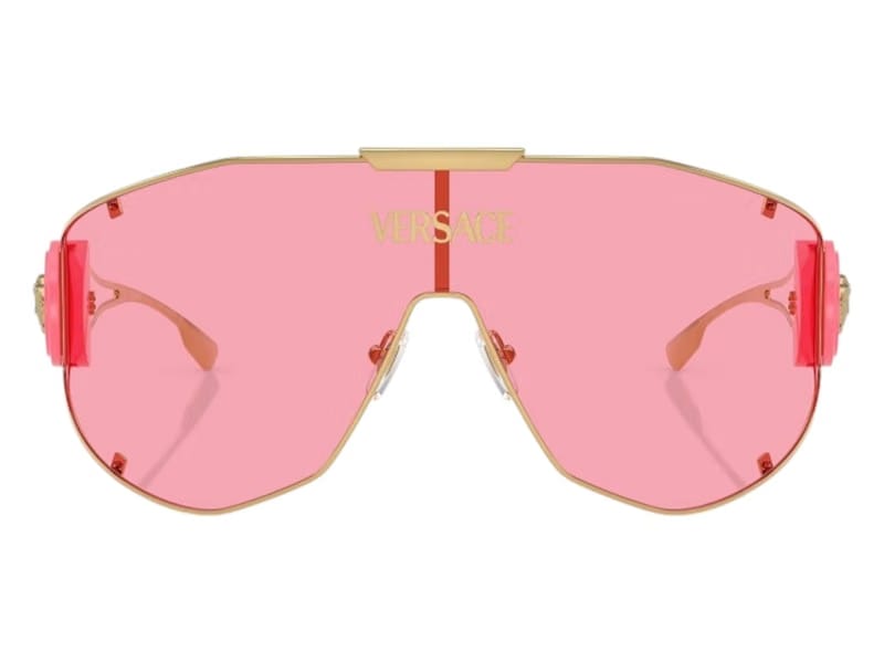 Versace Shield Sunglasses Pink Gold (VE2268 100284)