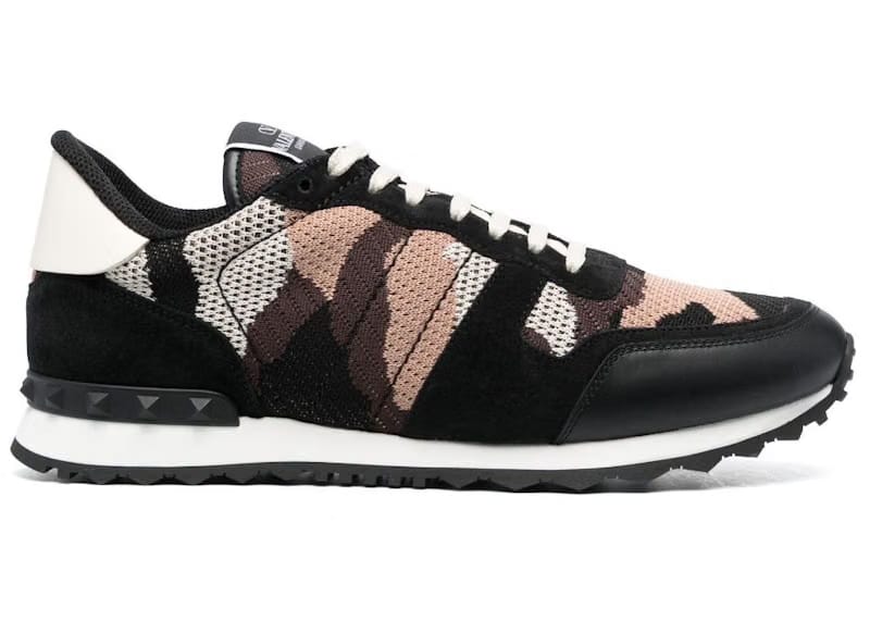 Valentino RockRunner Low Top Camo Black