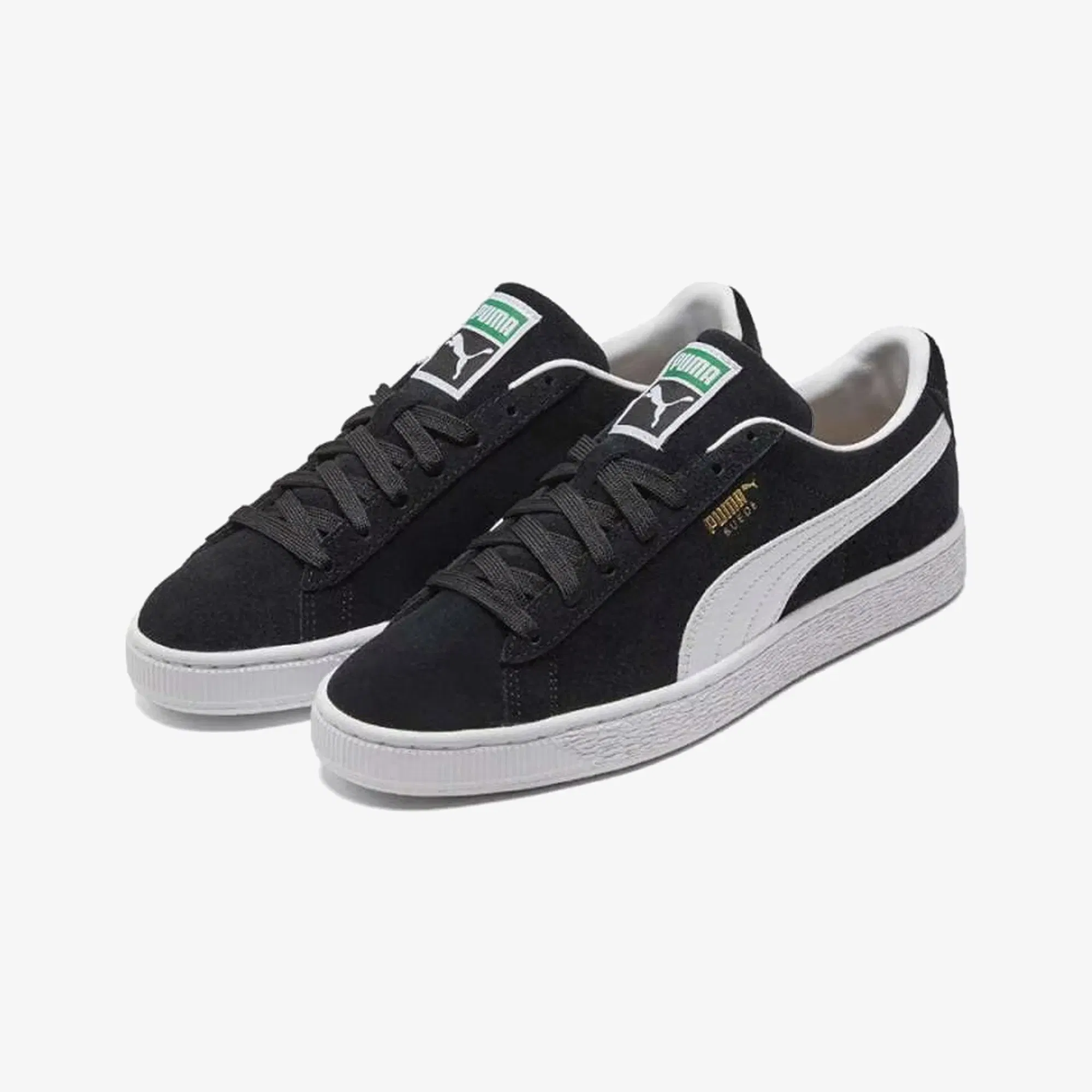 PUMA SUEDE CROC { BLACK/WHITE