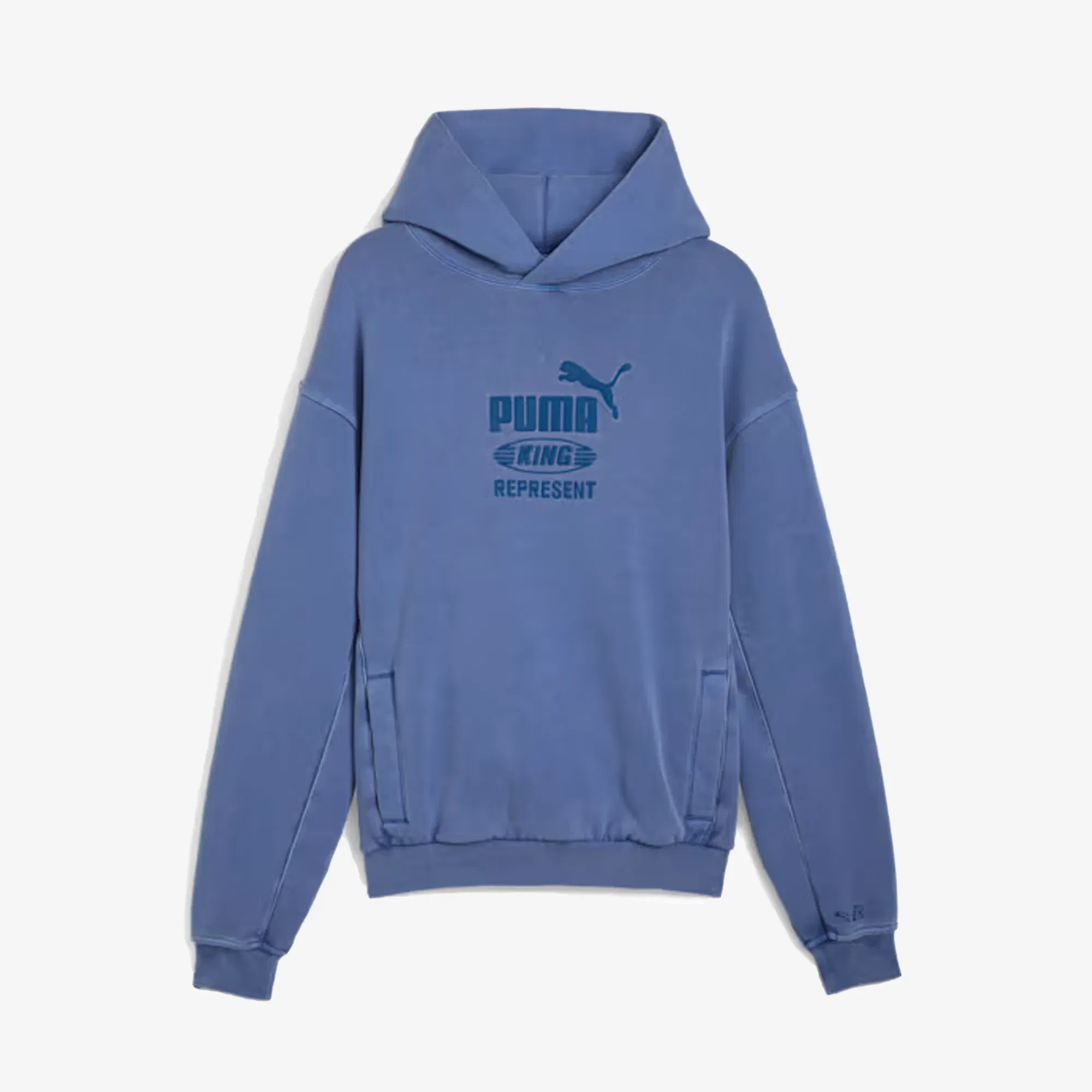 PUMA x REPRESENT OVERSIZED HOODIE { BLUE DUSK