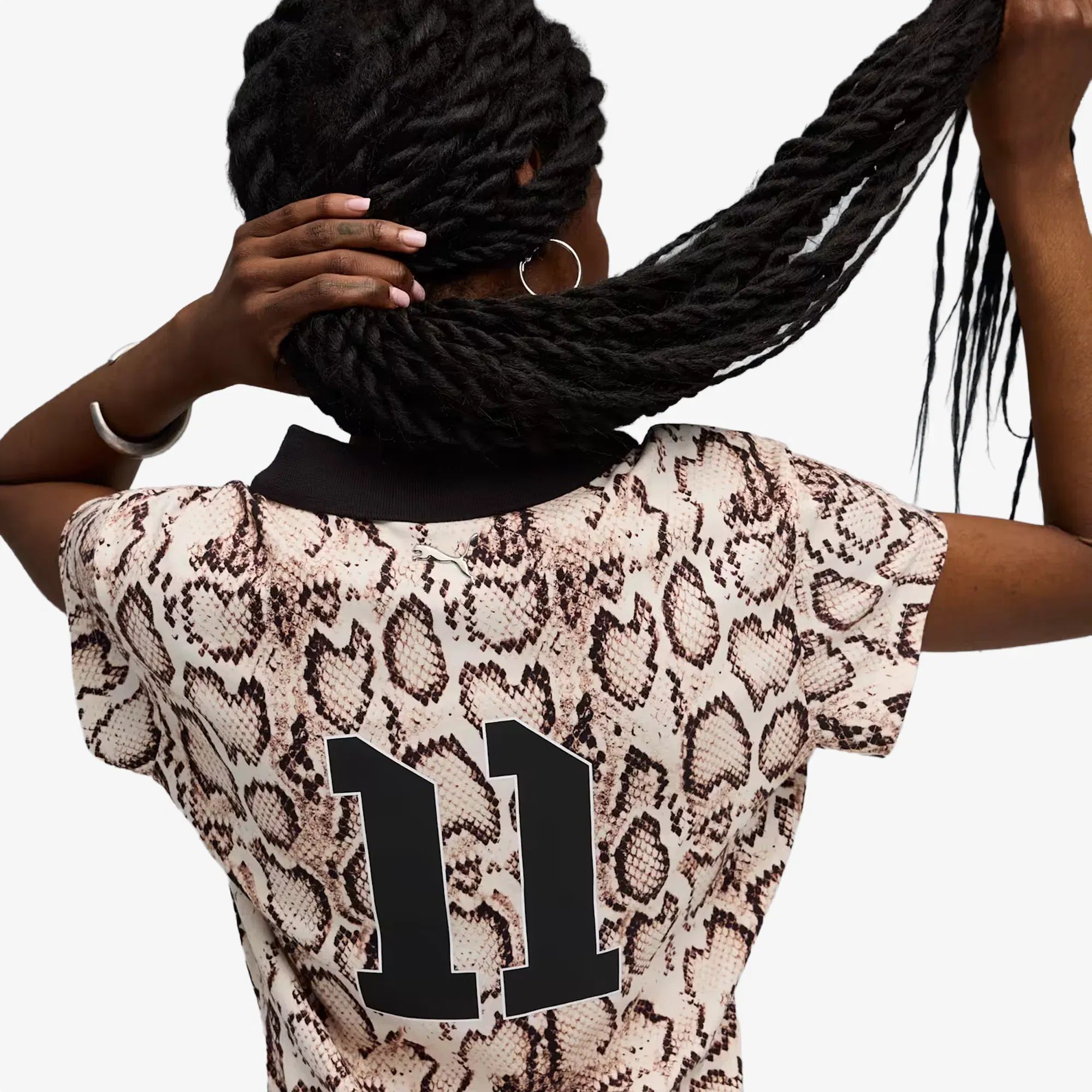PUMA x A$AP ROCKY SNAKE SKIN FUTBOL DRESS { FROSTED IVORY-AOP