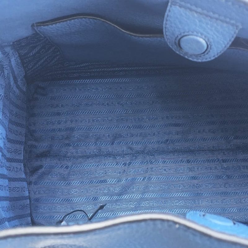 Prada Vitello Phenix Shopping Tote Cobalt Blue