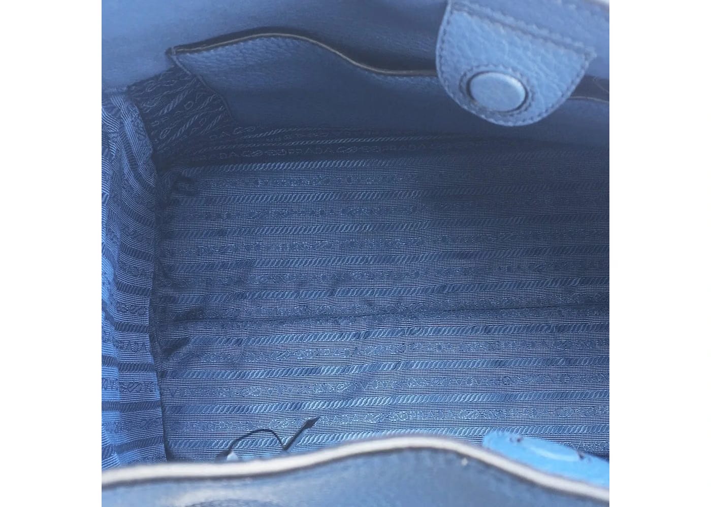 Prada Vitello Phenix Shopping Tote Cobalt Blue