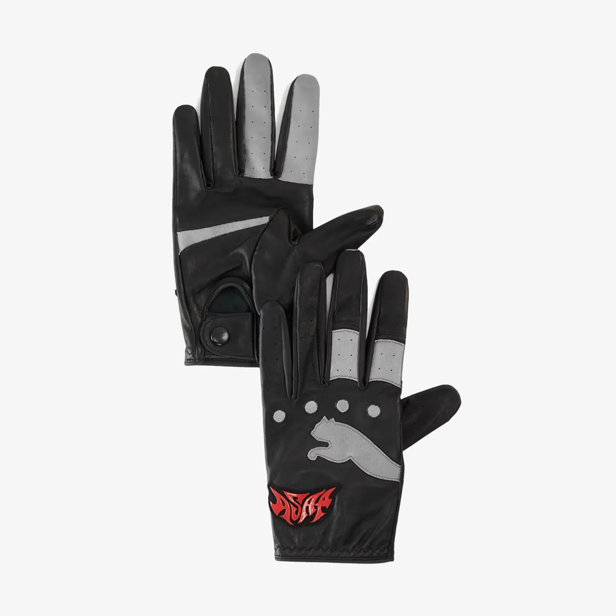PUMA A$AP ROCKY x GLOVES { BLACK-FIERCE RED-PUMA WHITE
