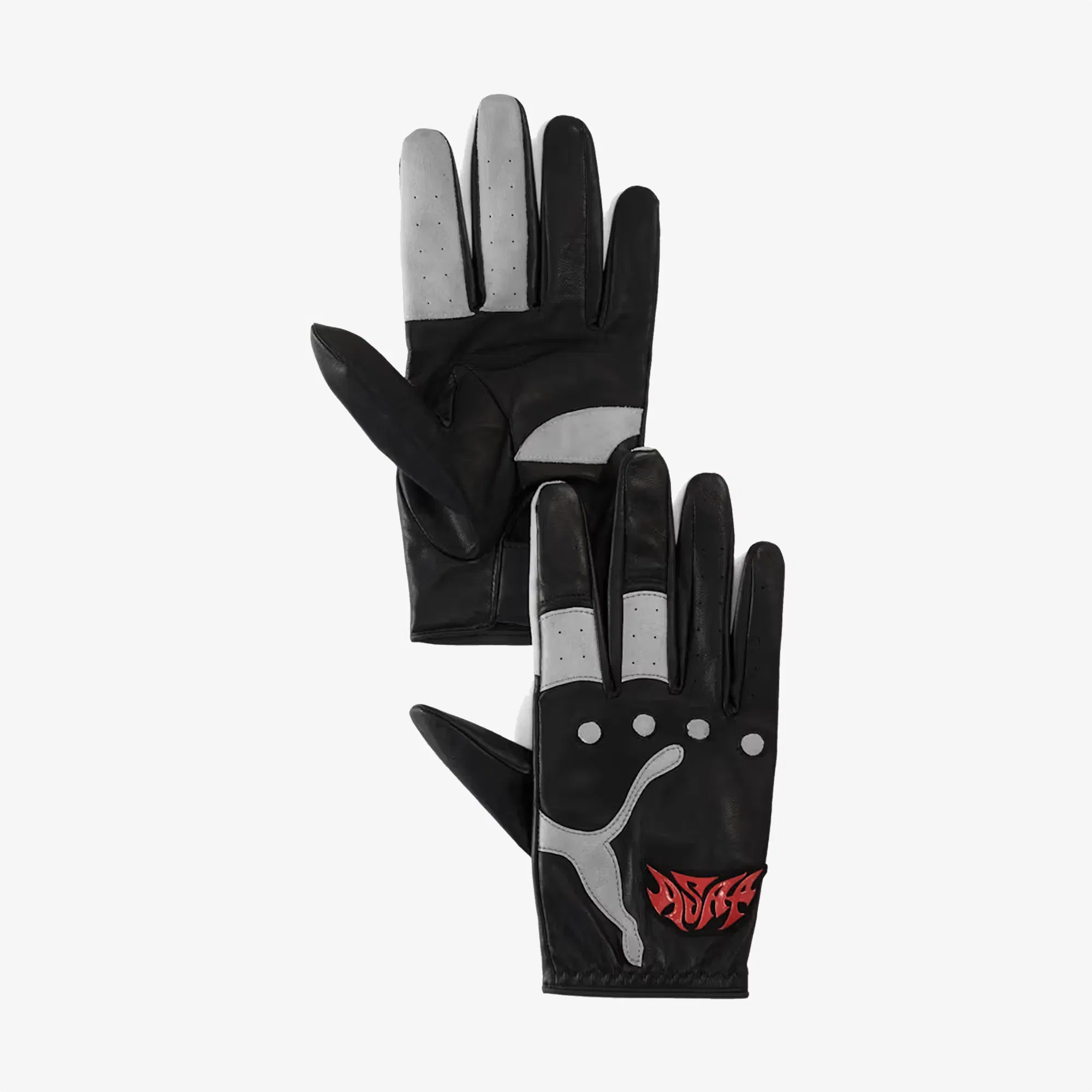 PUMA A$AP ROCKY x GLOVES { BLACK-FIERCE RED-PUMA WHITE