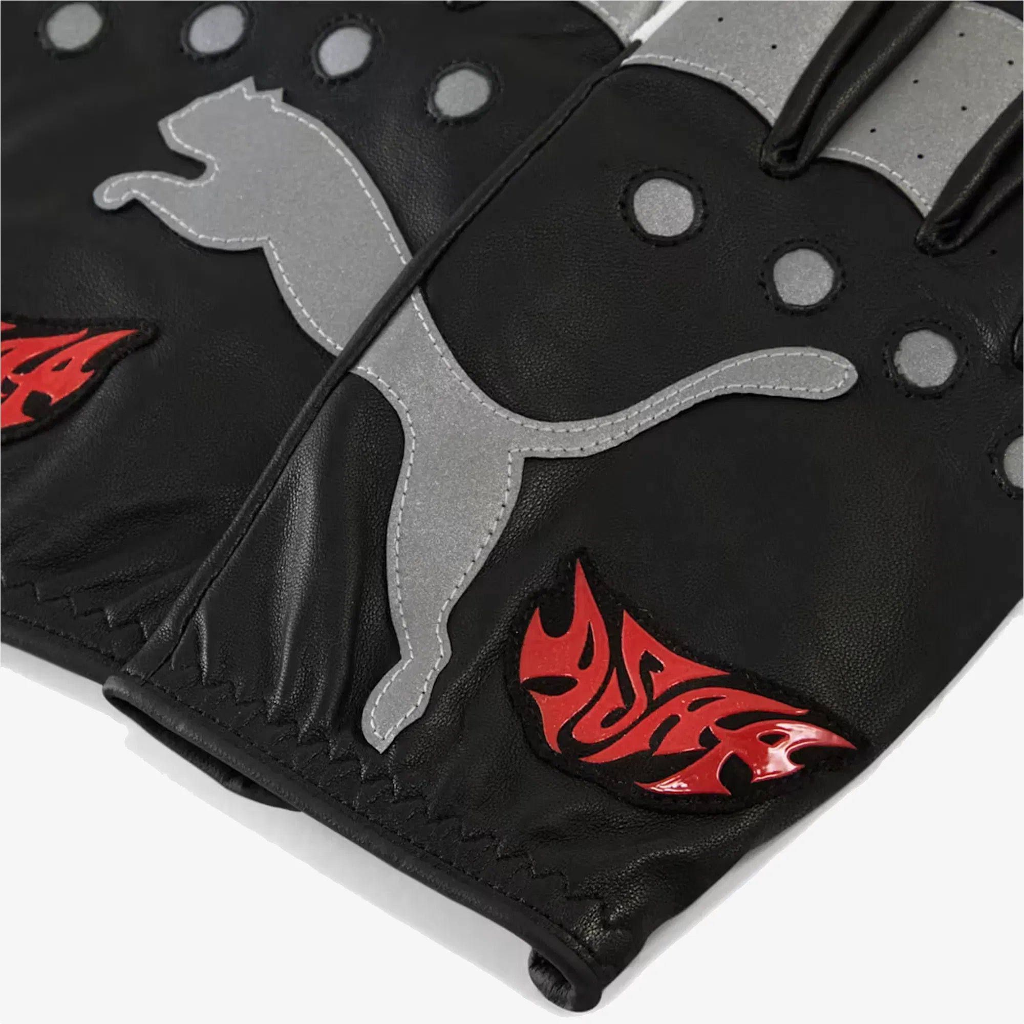 PUMA A$AP ROCKY x GLOVES { BLACK-FIERCE RED-PUMA WHITE