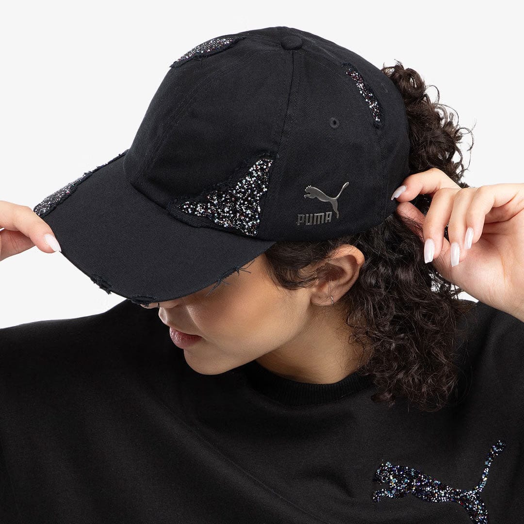 PUMA SWAROVSKI CRYSTALS CAP { BLACK